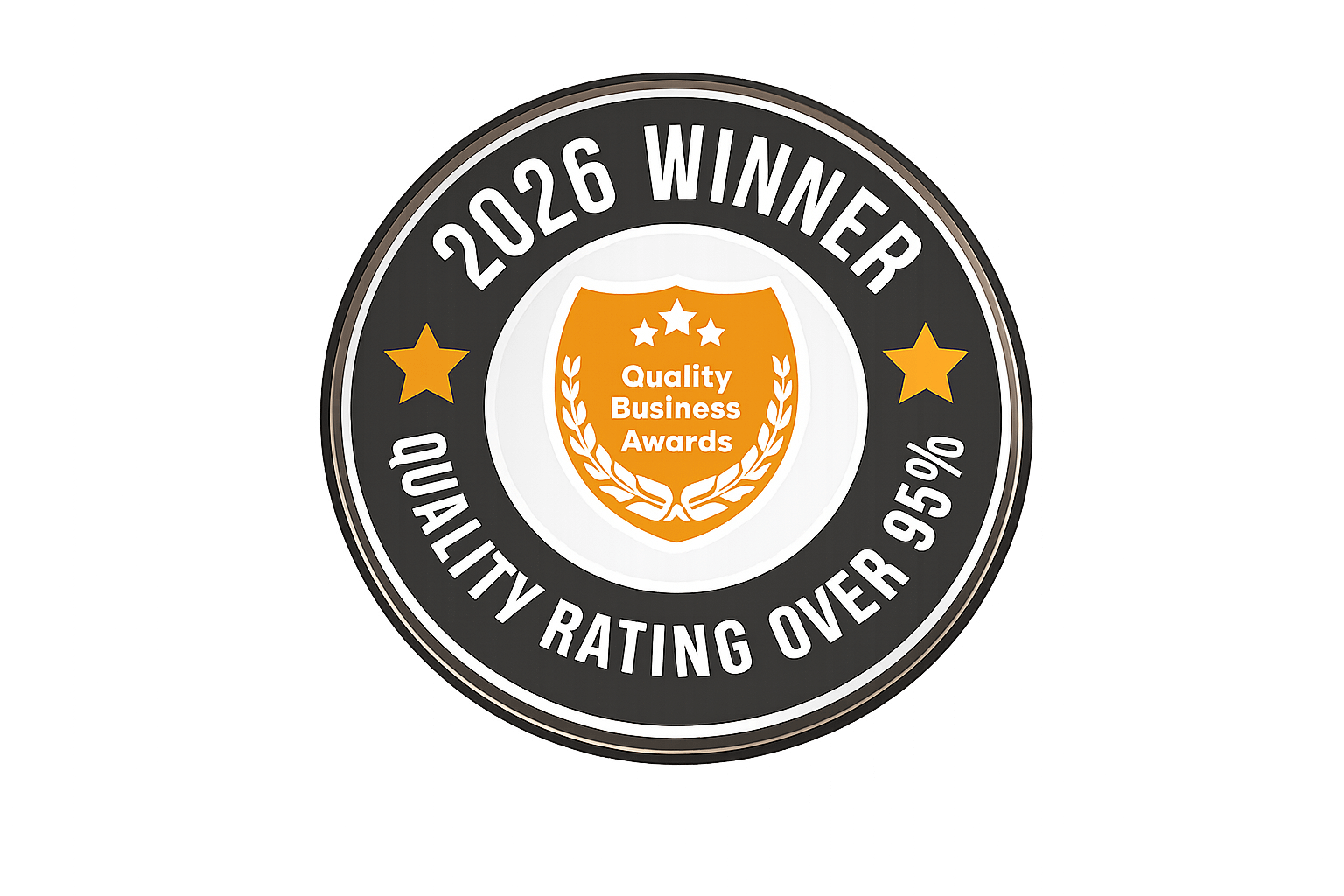 Quality Business Award given to Magic Gutter for its over 95 Percent Quality Rating