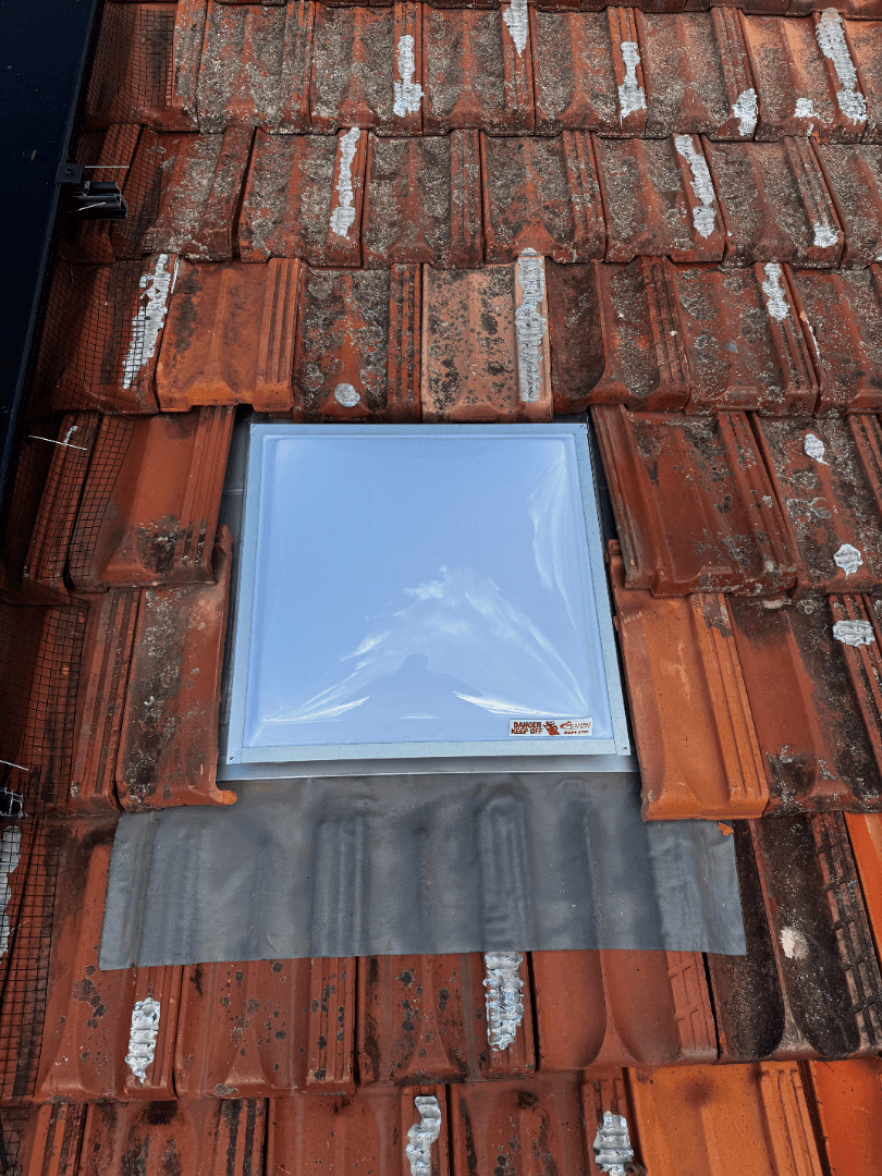 Skylight and flashing roof repair