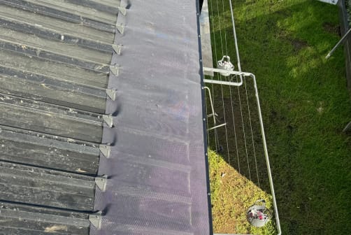 Trimdek Roof Gutter guard Installation