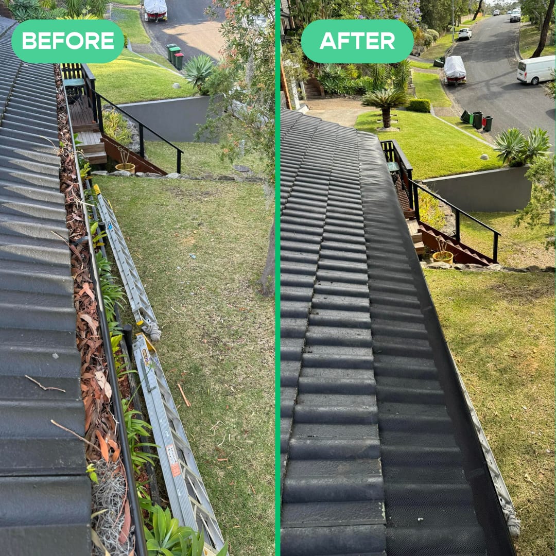 Roof tile Gutter Guard Installation