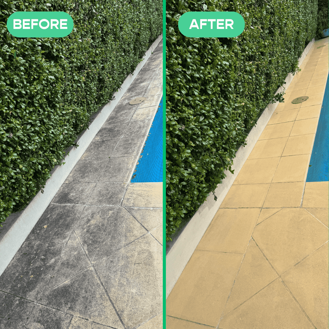 Pressure wash cleaning