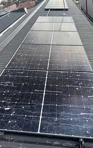 Dirty solar panel